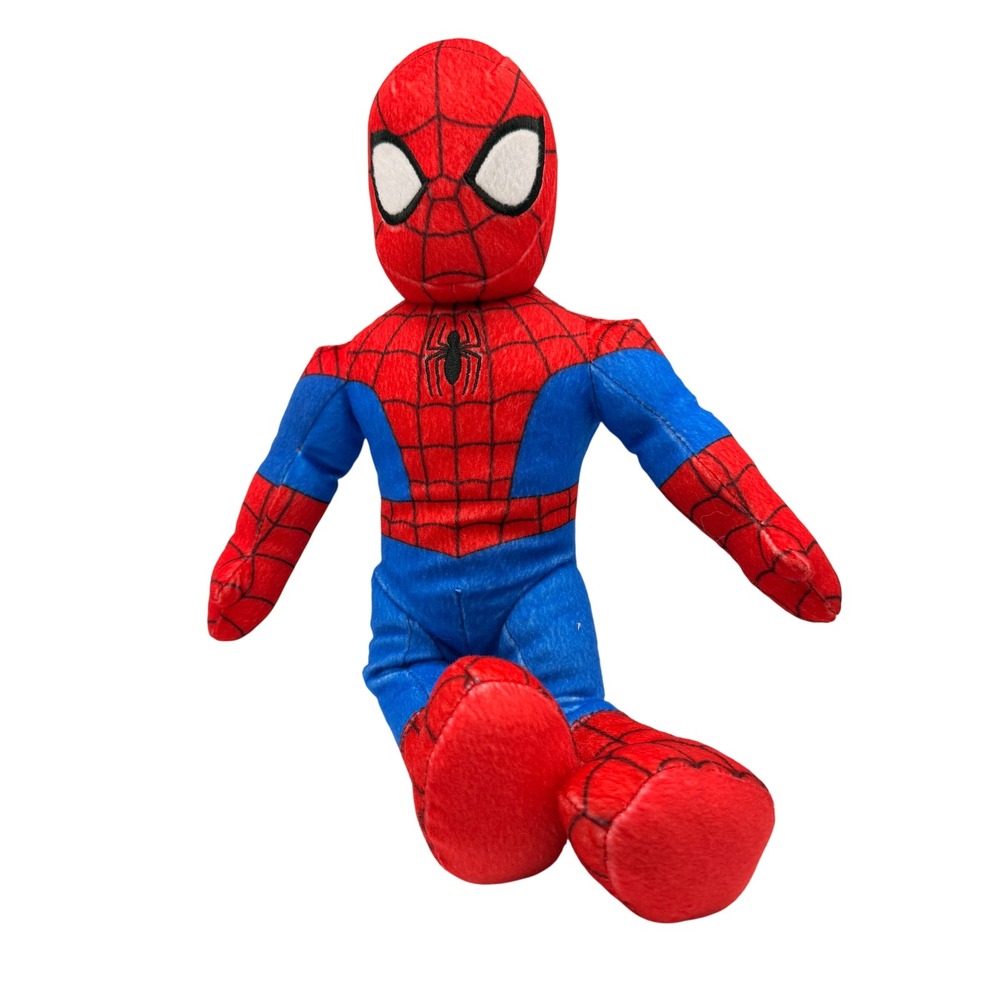 Marvel Kids Spider-Man Plush‎ Toy 13in Red Blue Superhero Soft Stuffed Animal